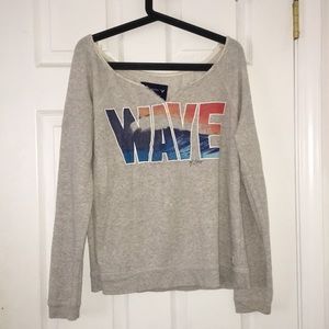 Long wave sleeve shirt